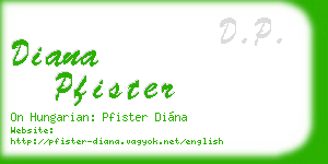 diana pfister business card